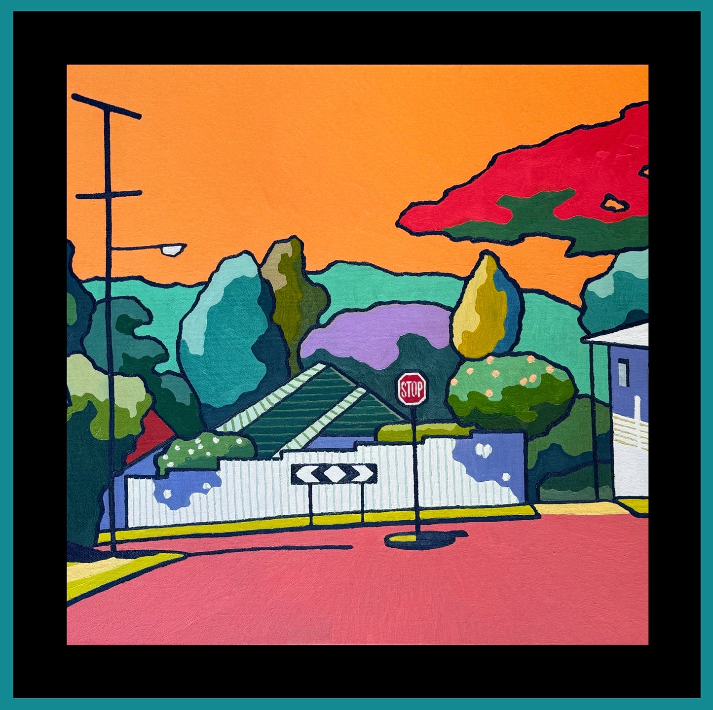 Turning Right at Stanhope St.-Art Scarf