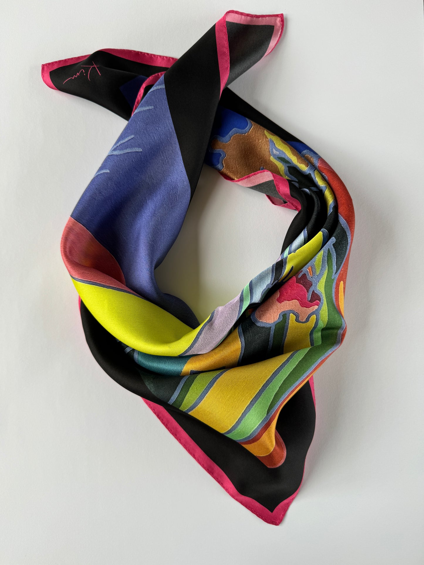 Full Moon Night- Silk Scarf