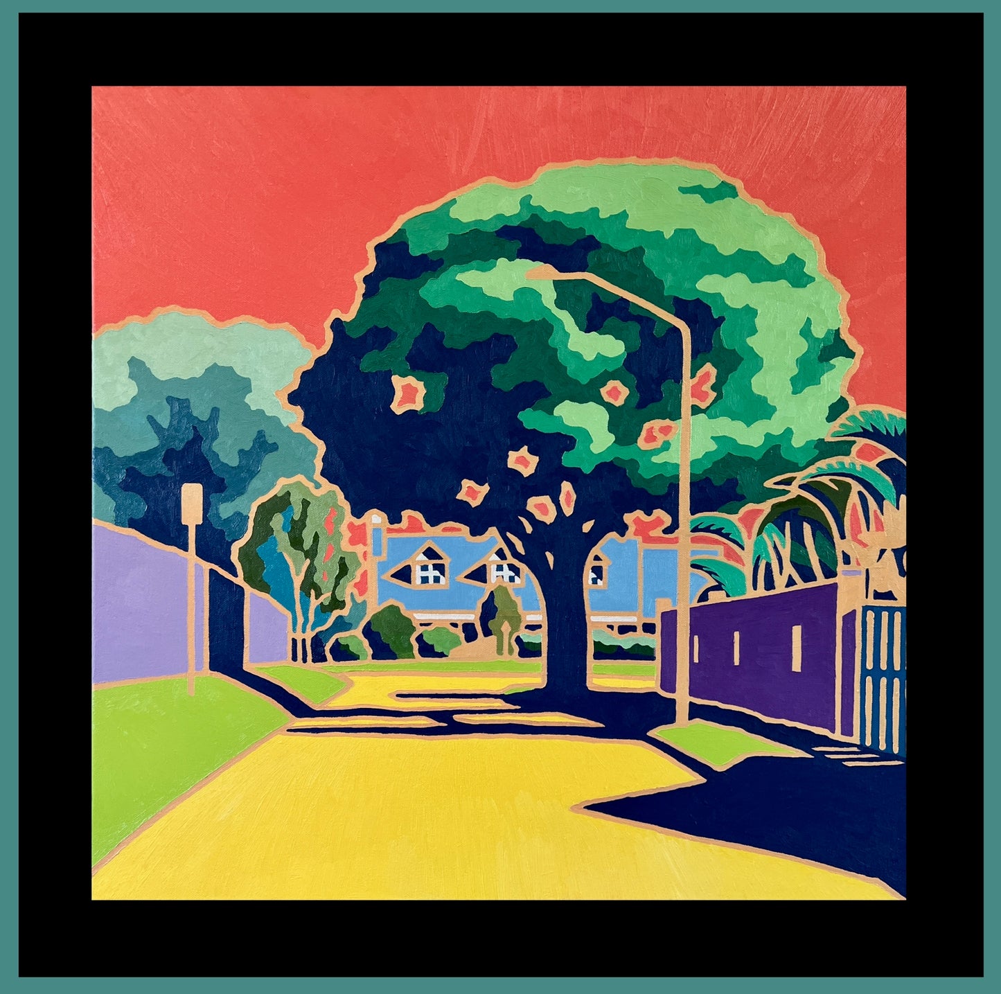 The conner at Bacchus st. -Silk Scarf