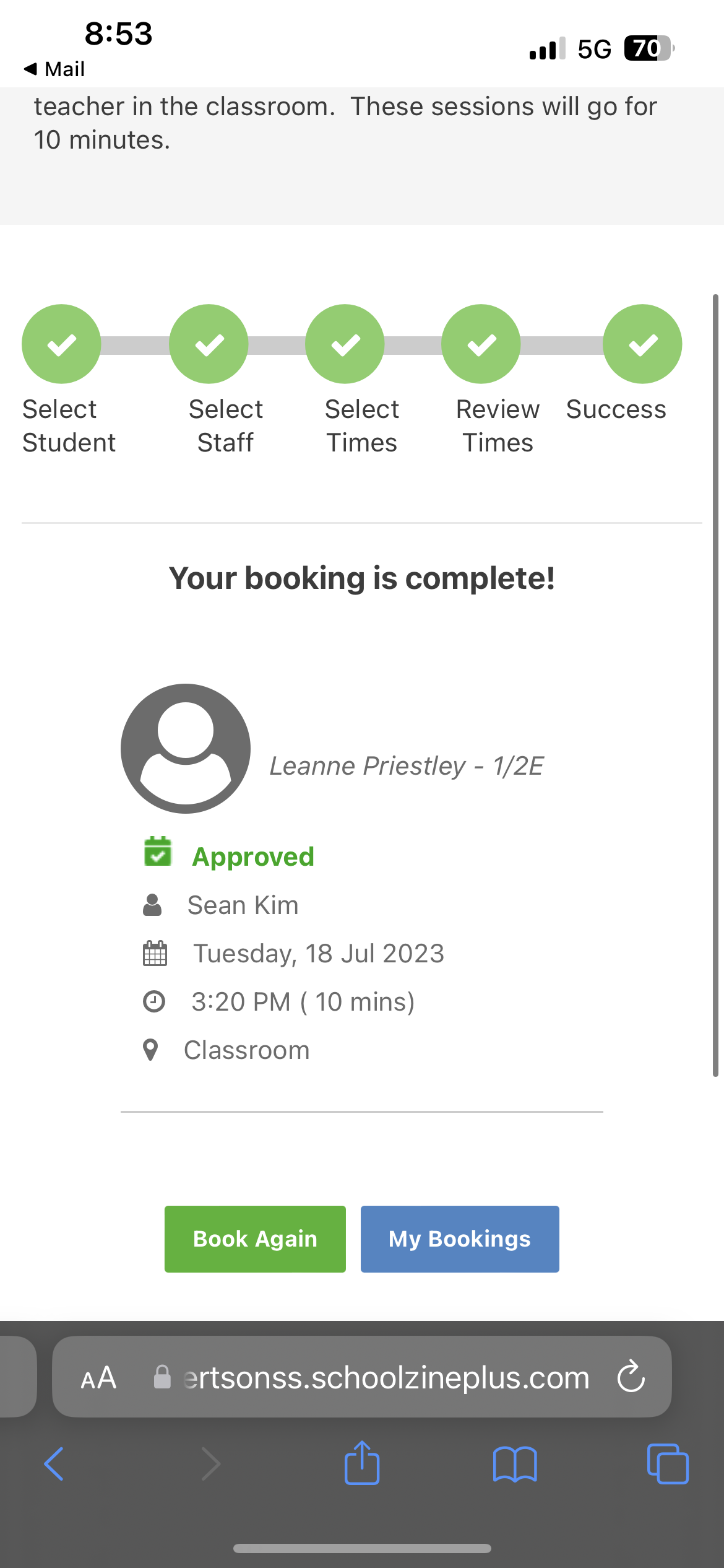 Downhill at Laura St.