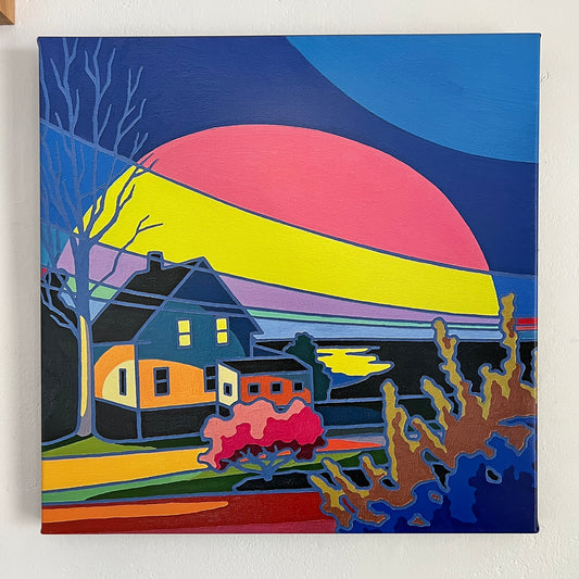 Walking under full moon 201