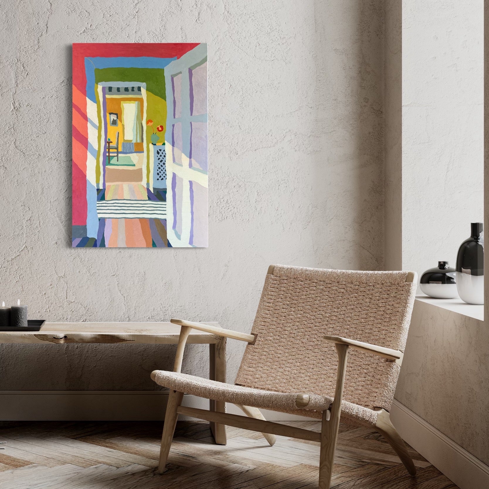 Poppies in the hallway