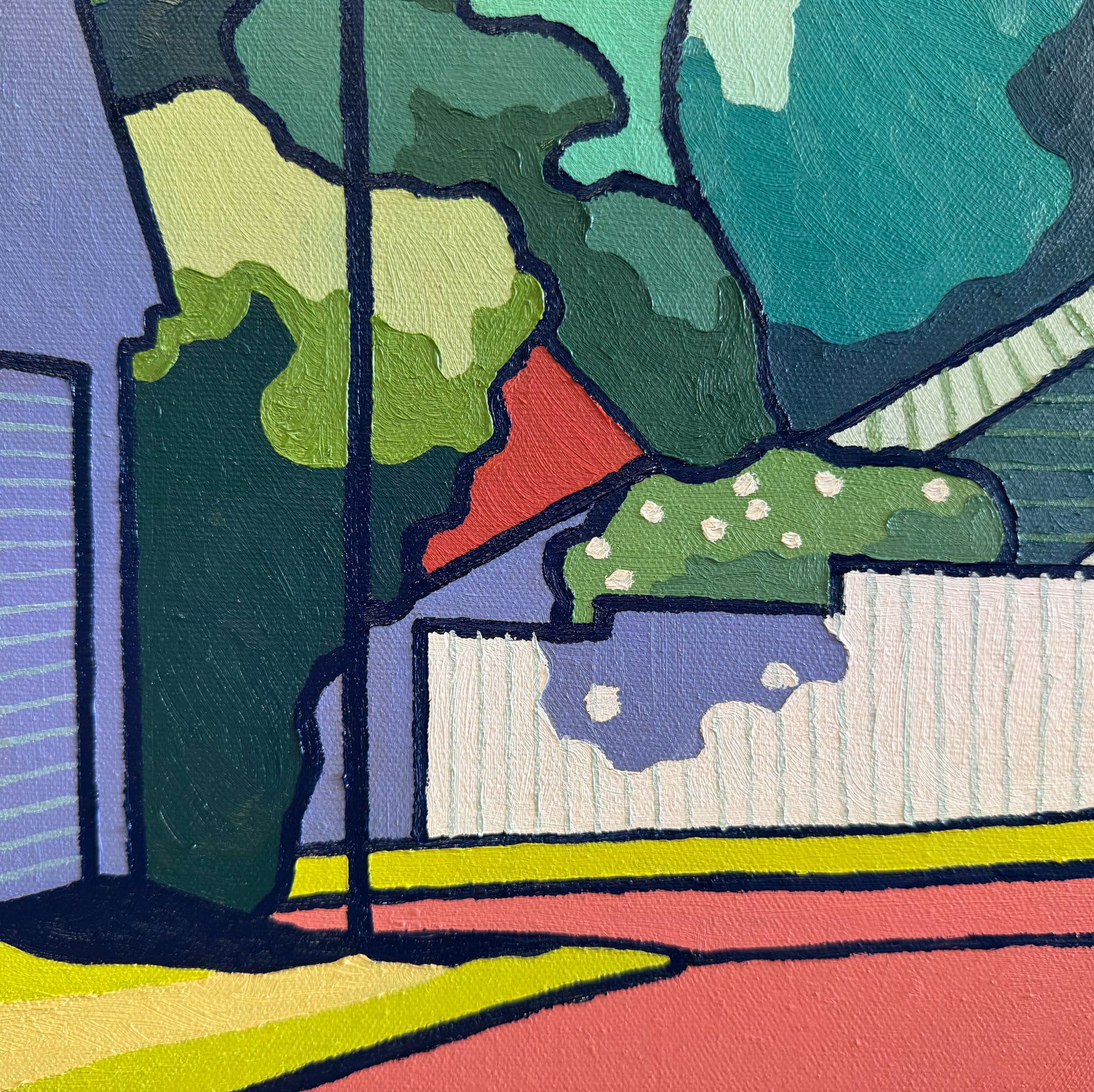 Turning right at the Stanhope St.