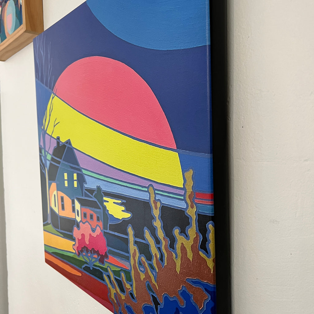 Walking under full moon 201