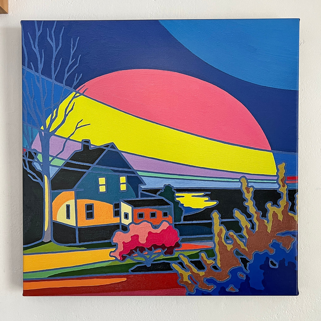 Walking under full moon 201